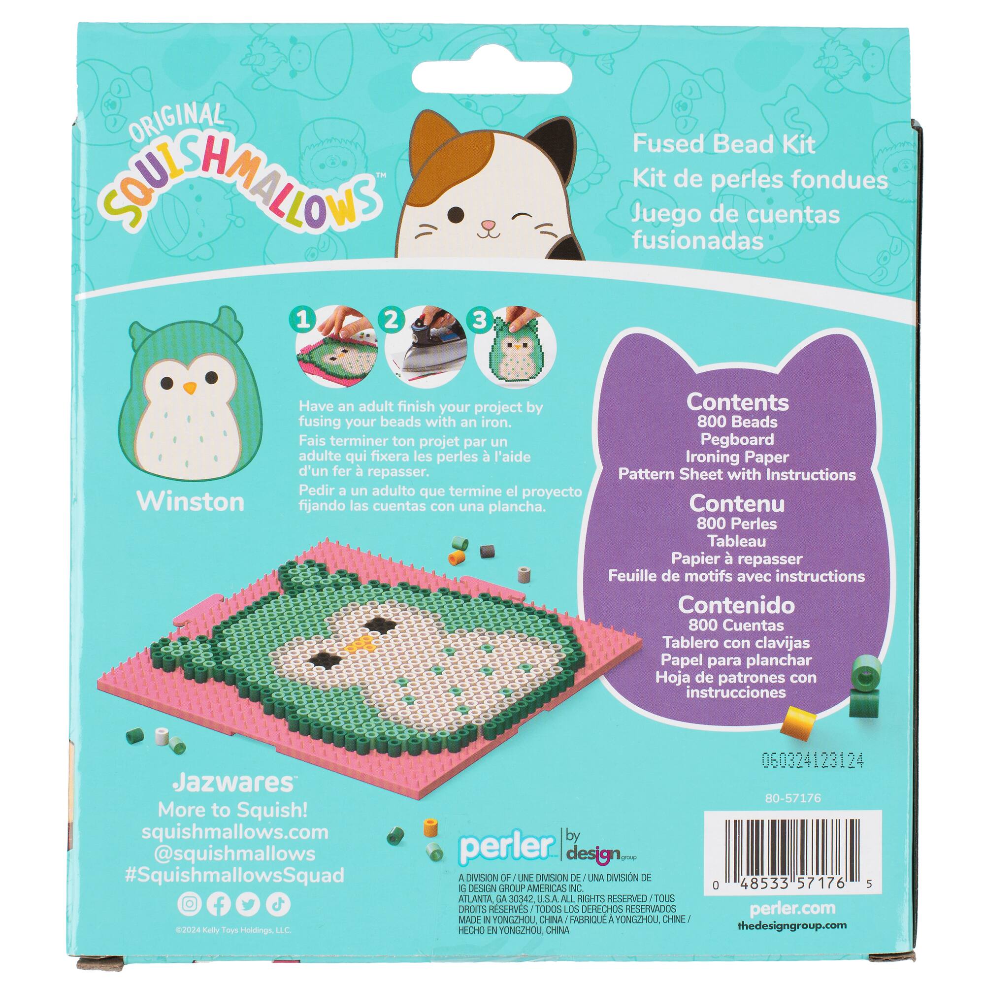 Perler™ Squishmallows™ Winston Fused Bead Kit